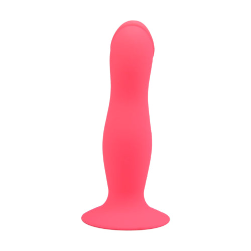 Loving Joy Silicone Dildo (Pink) – 5 Inch Harness Compatible Dong with Suction Cup > Realistic Dildos and Vibes > Neutral Dildos