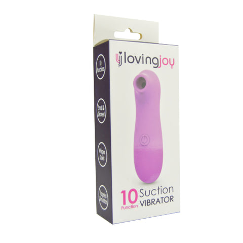 Loving Joy Clitoral Suction Vibrator (Pink) – 10 Function Vibrator Air Pulsation