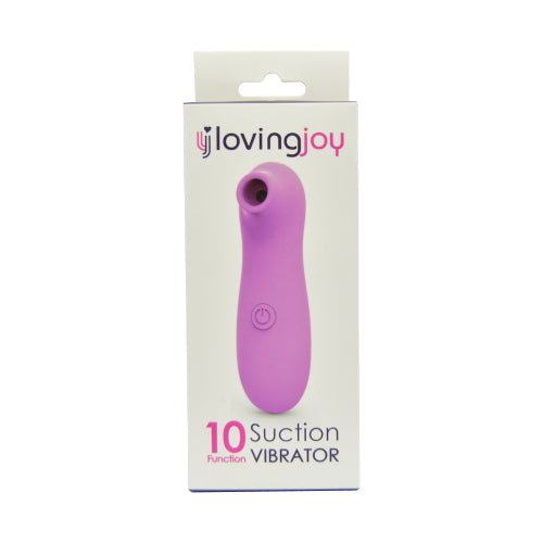 Loving Joy Clitoral Suction Vibrator (Pink) – 10 Function Vibrator Air Pulsation
