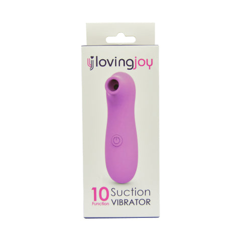 Loving Joy Clitoral Suction Vibrator (Pink) – 10 Function Vibrator Air Pulsation
