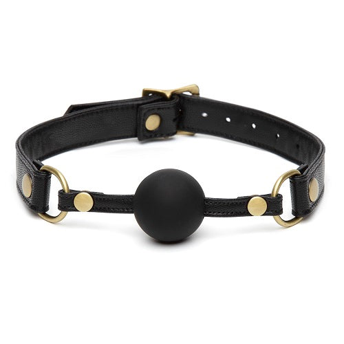 Fifty Shades of Grey Bound to You Ball Gag – Vegan Leather with Silicone Ball and Nickel-Free Hardware Ball Gag Default Title > Bondage Gear > Gags and Bits