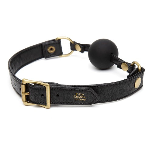 Fifty Shades of Grey Bound to You Ball Gag – Vegan Leather with Silicone Ball and Nickel-Free Hardware Ball Gag > Bondage Gear > Gags and Bits