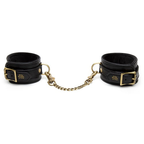 Fifty Shades of Grey Bound to You Ankle Cuffs – Faux Leather with Soft Furry Lining Ankle Cuffs Default Title > Bondage Gear > Restraints Main image