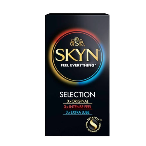 Mates SKYN Selection 9 Pack – Non-Latex Condoms with Original, Intense, and Extra Lube Default Title > Essentials > Condoms