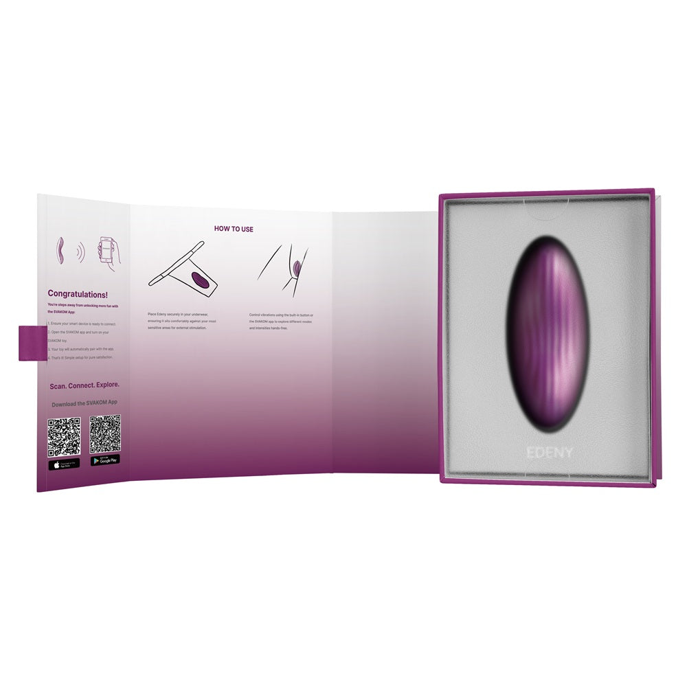 Svakom Edeny – App-Controlled Bluetooth Knicker Vibrator > Sex Toys For Ladies > Panty Vibes