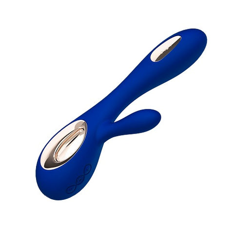 Lelo Soraya Wave Dual Action Vibrator Midnight Blue VIBRATORS-RABBIT
