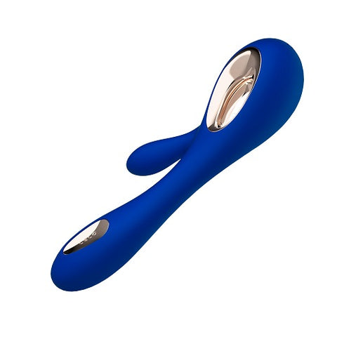 Lelo Soraya Wave Dual Action Vibrator Midnight Blue VIBRATORS-RABBIT