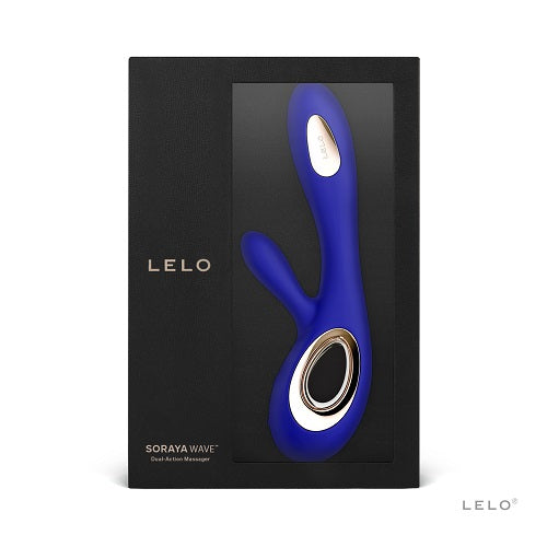Lelo Soraya Wave Dual Action Vibrator Midnight Blue VIBRATORS-RABBIT