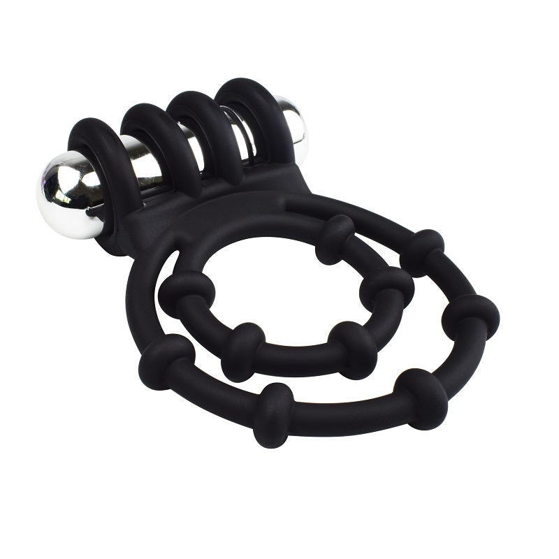 Rev-Rings Double Vibrating Cock Ring – Silicone Stretchy Double Ring Vibrator Cock Rings Vibrating