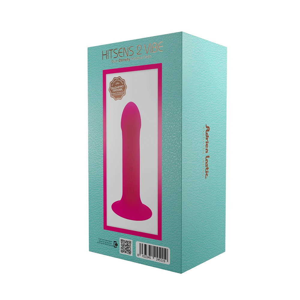 Adrien Lastic Hitsens 2 Pink 6.5 Inch Motorized Dildo with Charger and Double Density Core DONGS Vibrating