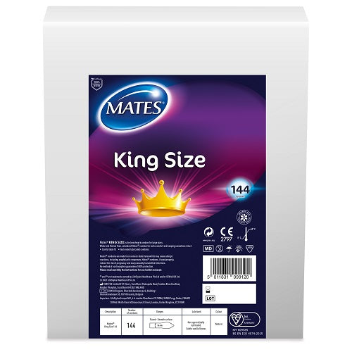 Mates King Size Transparent Lubricated Condoms – 144 Pack Default Title > Essentials > Condoms
