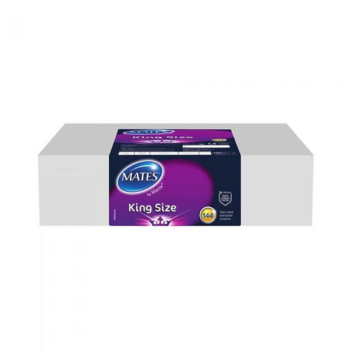 Mates King Size Transparent Lubricated Condoms – 144 Pack > Essentials > Condoms