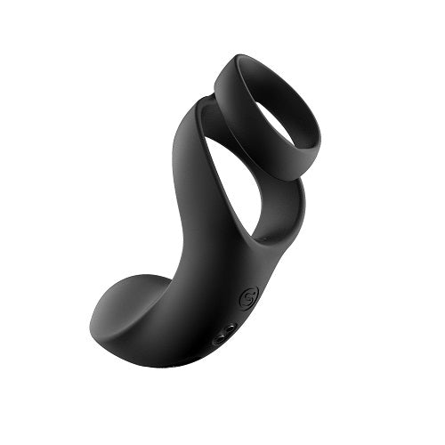 Svakom Benedict (Black) – Silicone Double Ring Perineum Stimulator with 5 Vibration Modes Default Title COCK RINGS Sling