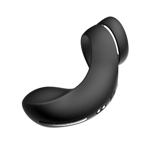 Svakom Benedict (Black) – Silicone Double Ring Perineum Stimulator with 5 Vibration Modes COCK RINGS Sling