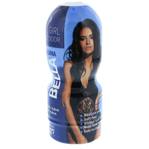 The Girl Next Door Bella (Skin Tone) – Real-Feel Male Masturbator Vagina with Suction Cup Strokers - Manual