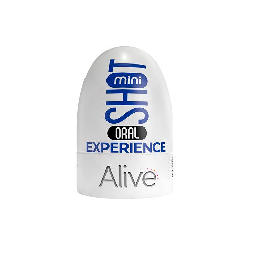 Alive Mini Shot Masturbator Mouth Realistic Oral Experience Compact White Default Title Strokers - Manual