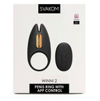 Svakom Winni 2 (Black) – Remote-Controlled Couples Cock Ring with Clitoral Stimulator > Sex Toys > Remote Control Toys