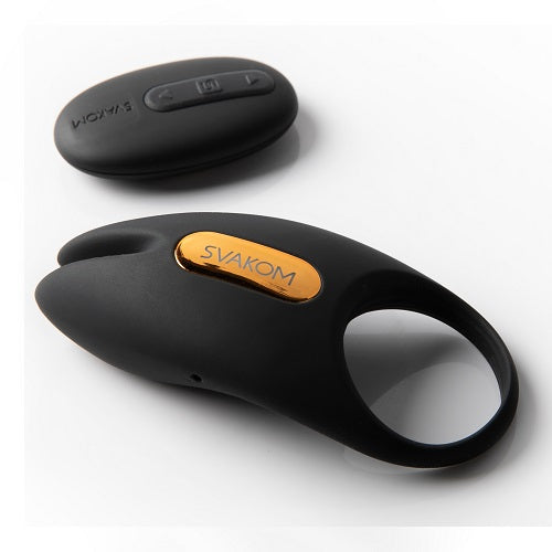 Svakom Winni 2 (Black) – Remote-Controlled Couples Cock Ring with Clitoral Stimulator > Sex Toys > Remote Control Toys