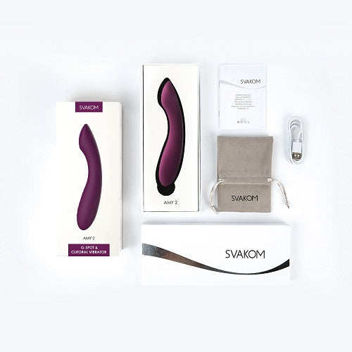 Svakom Amy 2 – Waterproof G-Spot and Clitoral Vibrator > Sex Toys For Ladies > G-Spot Vibrators