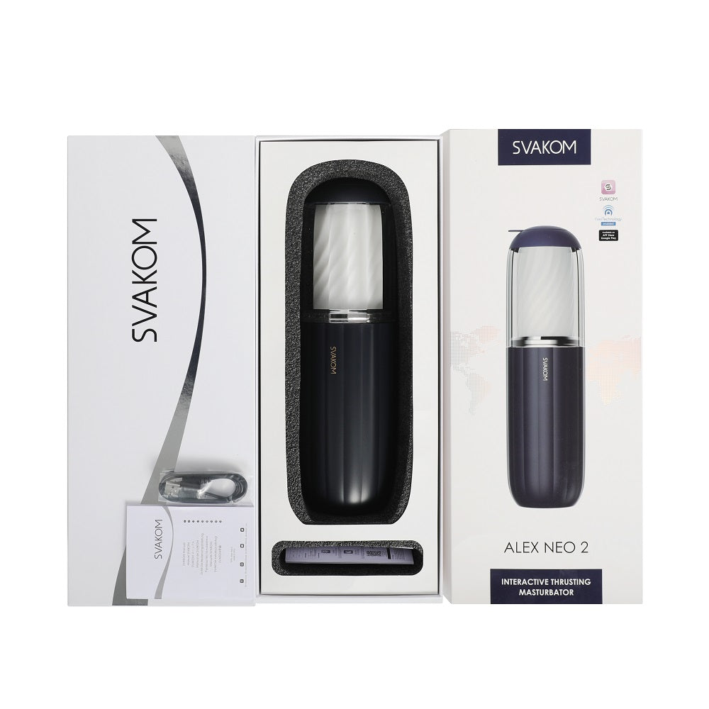 Svakom Alex Neo 2 – Interactive App-Controlled Thrusting Male Masturbator > Sex Toys > Remote Control Toys