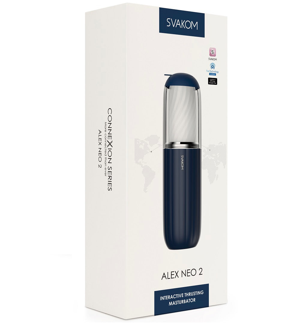 Svakom Alex Neo 2 – Interactive App-Controlled Thrusting Male Masturbator > Sex Toys > Remote Control Toys