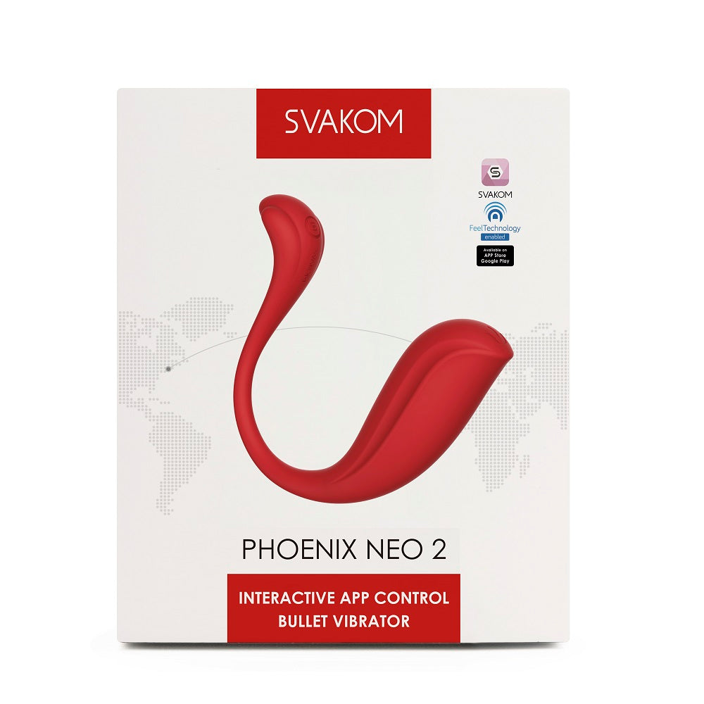 Svakom Phoenix Neo 2 – Interactive App-Controlled Silicone Vibrator Remote Control