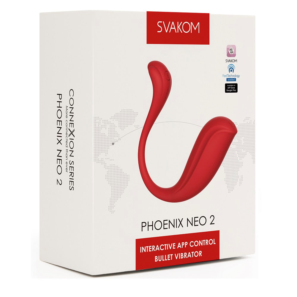 Svakom Phoenix Neo 2 – Interactive App-Controlled Silicone Vibrator Remote Control