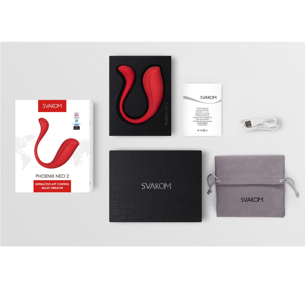 Svakom Phoenix Neo 2 – Interactive App-Controlled Silicone Vibrator > Sex Toys > Remote Control Toys