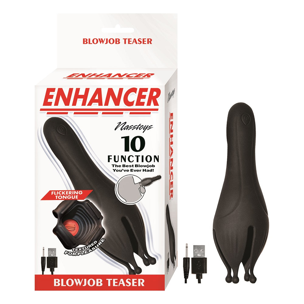 Enhancer Ultimate Blow Job Masturbator – Flicking Tongue with 10 Suction and Vibration Patterns Black > Sex Toys For Men > Masturbators > Vibrating