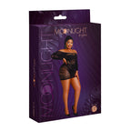 Moonlight Off the Shoulder Black Mini Dress Plus Size – Stretchy Nylon Lingerie Dress > Clothes > Plus Size Lingerie