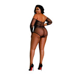 Moonlight Black Off the Shoulder Sparkle Body (Plus Size) – Lingerie > Clothes > Plus Size Lingerie