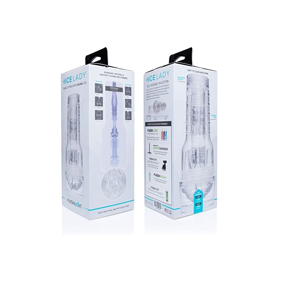 Fleshlight Ice Lady Crystal – Transparent SuperSkin Realistic Masturbator > Sex Toys For Men > Masturbators > Manual