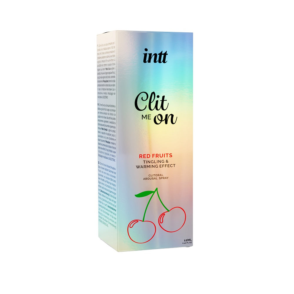 Intt Clit Me On (Red Fruits) Warming Clitoral Spray – Arousing Clitoral Spray Enhancers Female