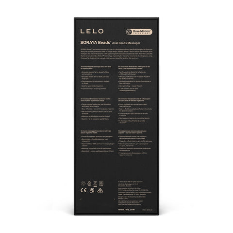 Lelo Soraya Anal Beads Massager Black Anal Beads