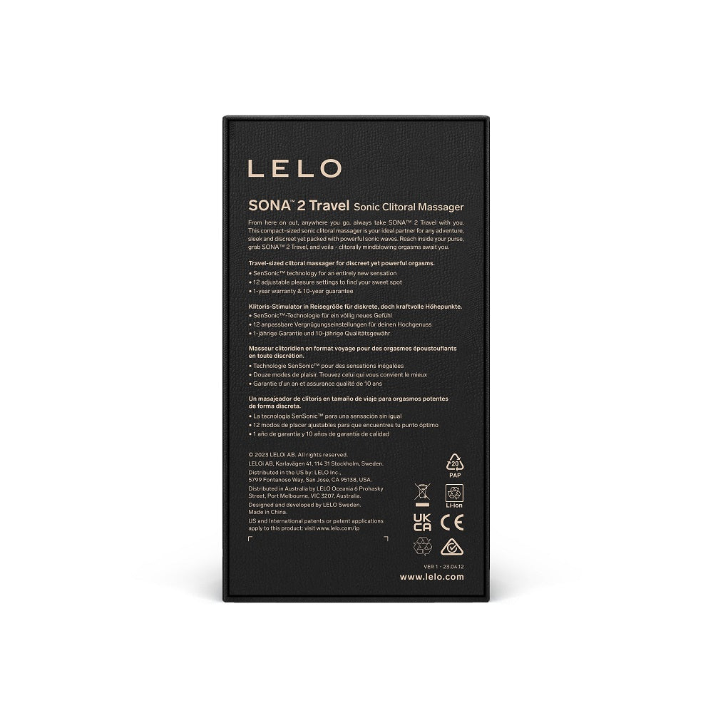 Lelo Sona 2 Travel (Purple) – Compact Clitoral Massager > Sex Toys For Ladies > Clitoral Vibrators and Stimulators