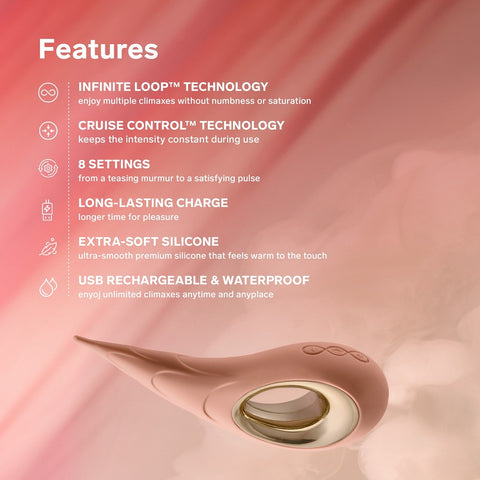 Lelo Dot Cruise (Peach Please) – Luxury Clitoral Vibrator STIMULATORS