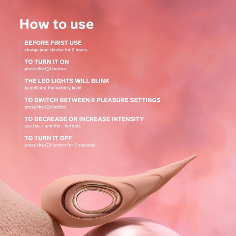 Lelo Dot Cruise (Peach Please) – Luxury Clitoral Vibrator STIMULATORS