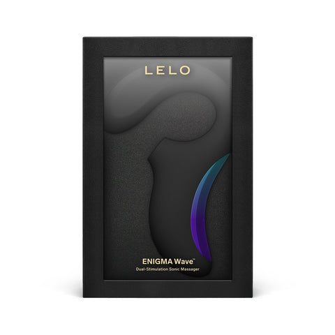 Lelo Enigma Wave GSpot and Clitoris Massager Black VIBRATORS-RABBIT-MULTI