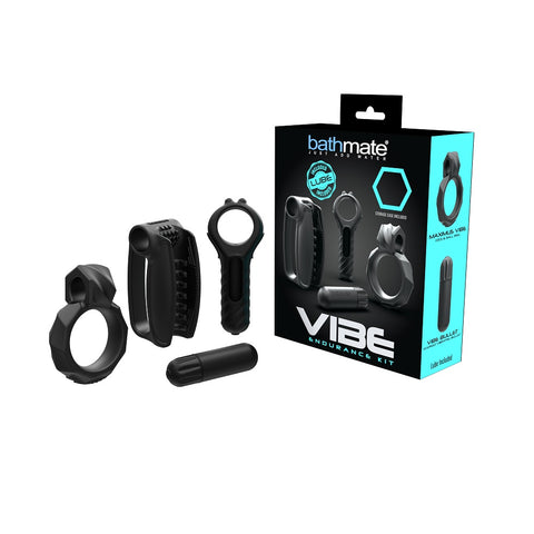 Bathmate Vibe Endurance Kit (Black) – Vibrator Accessory Set Default Title Cock Rings Vibrating