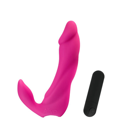 Alive Bifun Pro (Rechargeable) – Double Stimulation Vibrator 15 cm Insertable VIBRATORS-RABBIT
