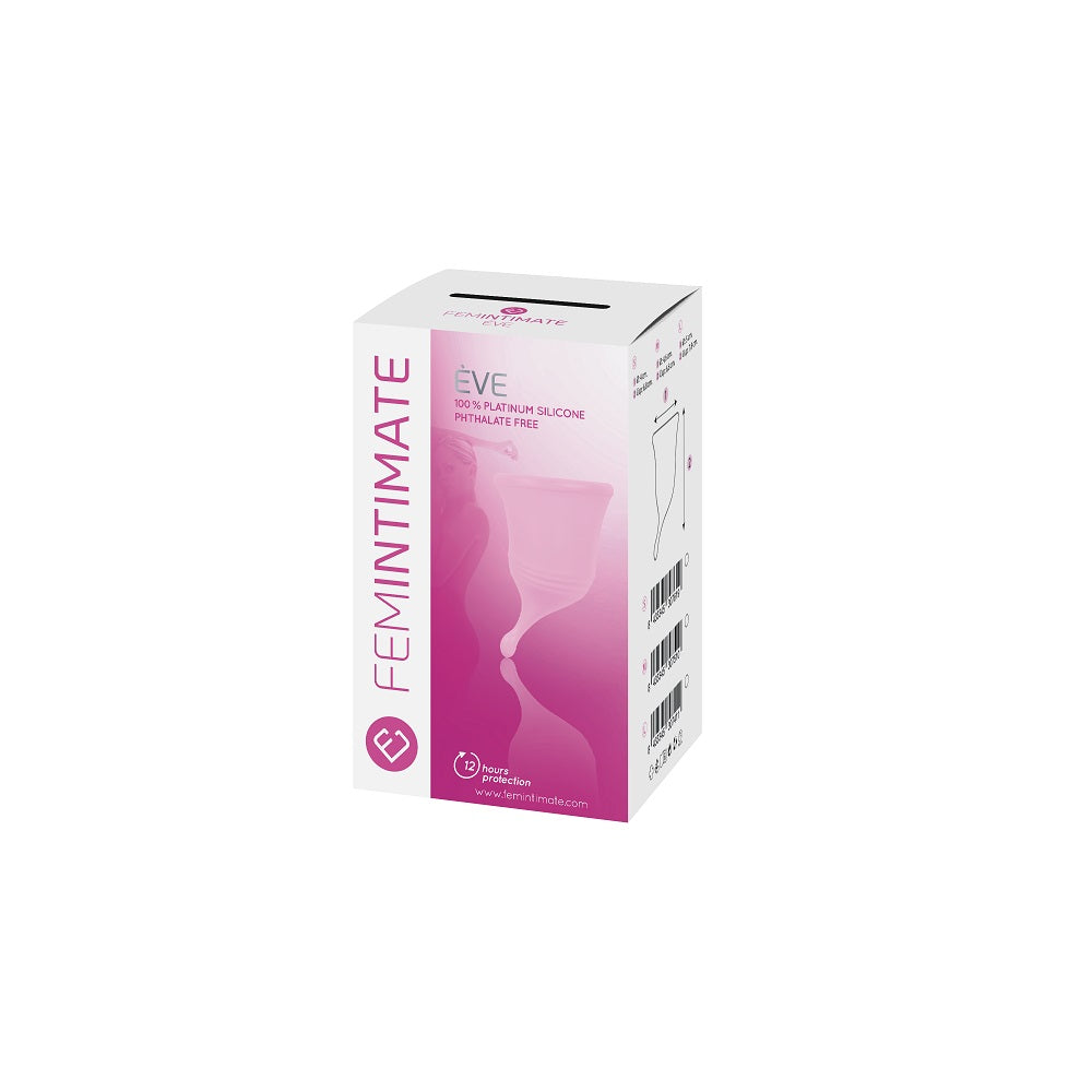 Femintimate Eve Cup S Menstrual Cup Rosa 4 cm Diameter 6.8 cm Height Medical Grade Silicone > Essentials > Menstrual Products