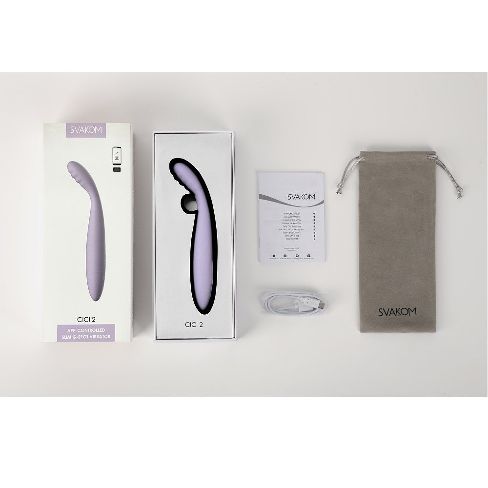 Svakom Cici 2 (Black) – Luxury Slim Flexible Head Clitoral Vibrator > Sex Toys > Remote Control Toys