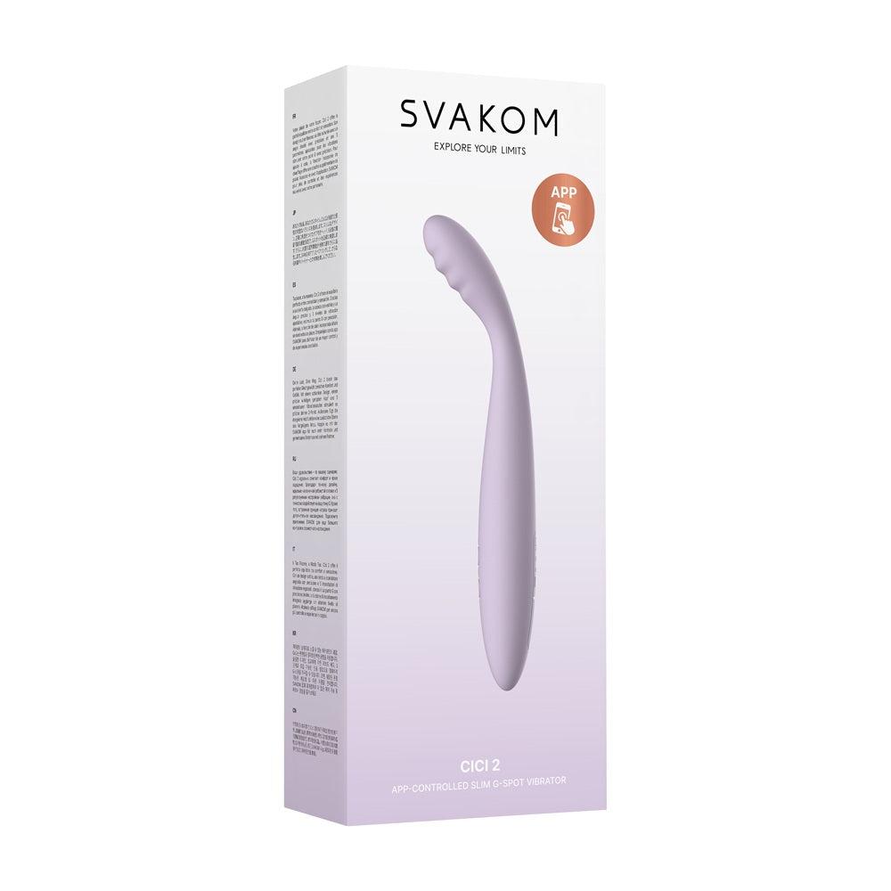 Svakom Cici 2 (Black) – Luxury Slim Flexible Head Clitoral Vibrator > Sex Toys > Remote Control Toys