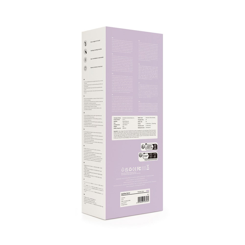 Svakom Cici 2 (Black) – Luxury Slim Flexible Head Clitoral Vibrator STIMULATORS