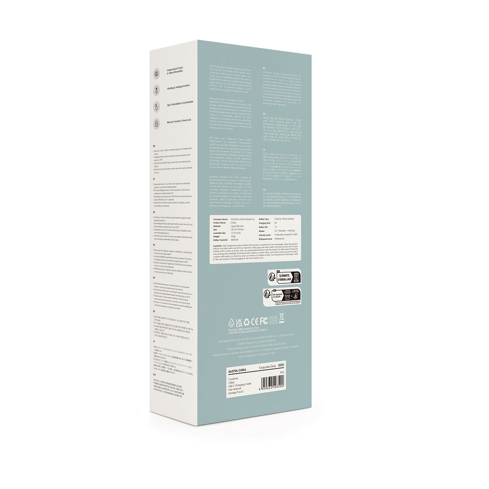 Svakom Chika (Black) – App-Controlled Flexible Warming Rabbit Vibrator > Vibrators > Ladies > Rabbit