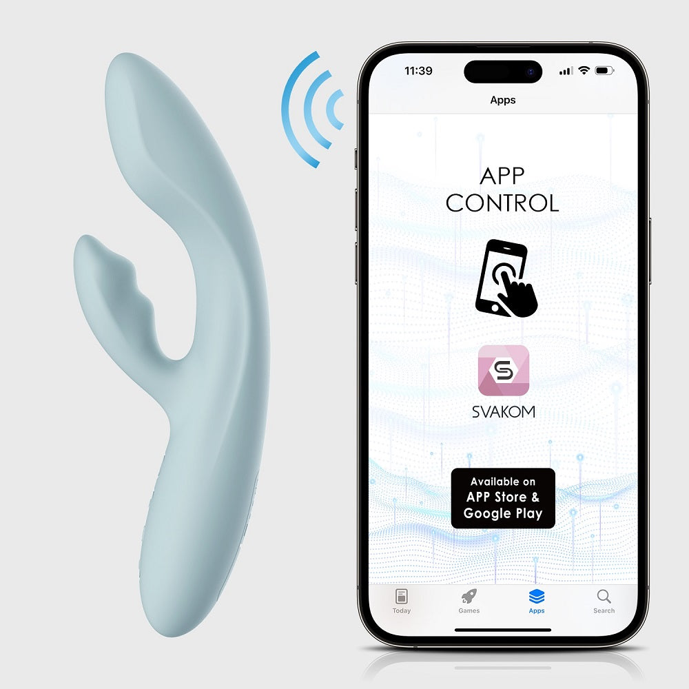 Svakom Chika (Black) – App-Controlled Flexible Warming Rabbit Vibrator > Vibrators > Ladies > Rabbit