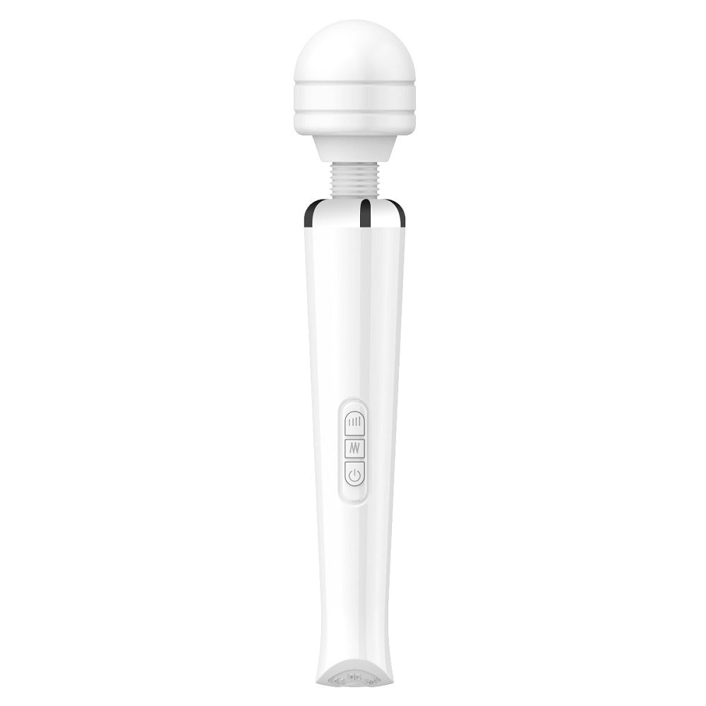 Loving Joy Rechargeable Magic Wand Vibrator (White) – Large Vibrator With 20 Modes Default Title > Sex Toys > Massage Wands