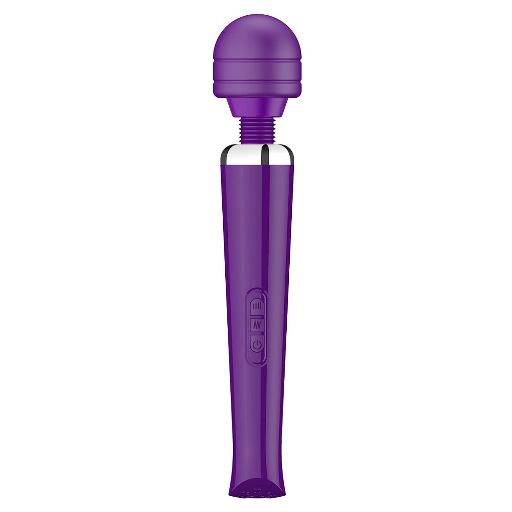 Loving Joy Rechargeable Magic Wand Vibrator (Purple) – 20 Modes Vibrator Default Title Electric Massager