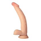 RealCocks Dual Layer Bendable Dildo 10 Inch Vanilla – Lifelike 10 Inch Dildo > Dildos > Large Dildos