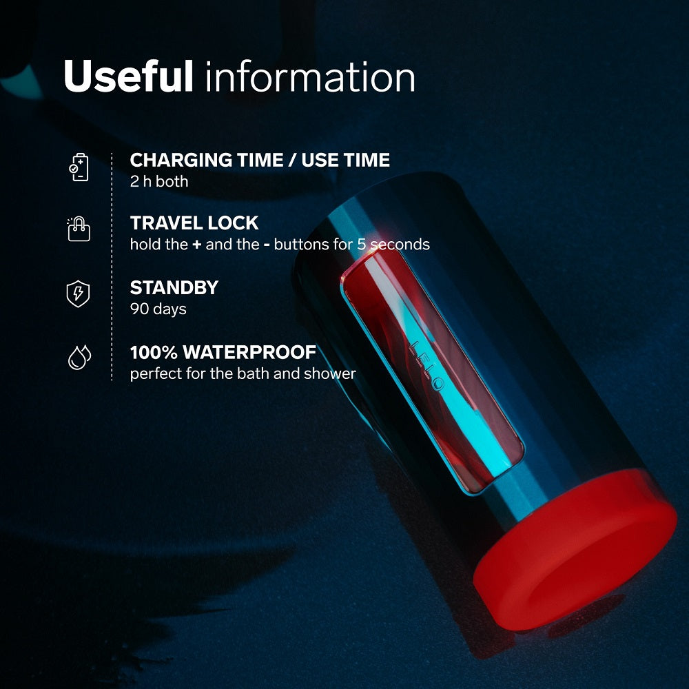 Lelo F1S V3 (Blue) – Interactive AI Male Masturbator > Sex Toys For Men > Masturbators Premium